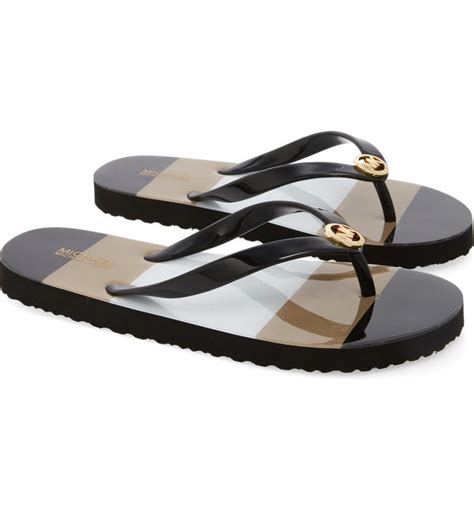 michael kors rubber flip flops|Michael Kors flip flops women's.